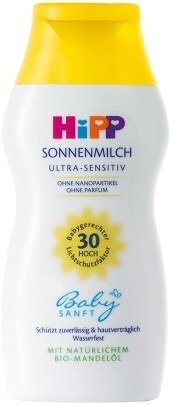 

Солнцезащитный крем, SPF 30, 200 мл Hipp, Ultra Sensitiv