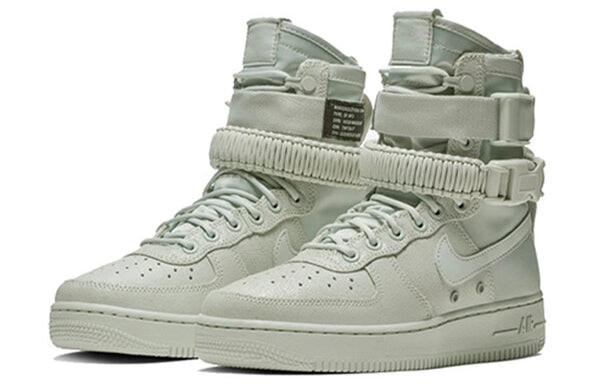 Кроссовки sf air force 1 высокие Nike, зеленый — фото 3