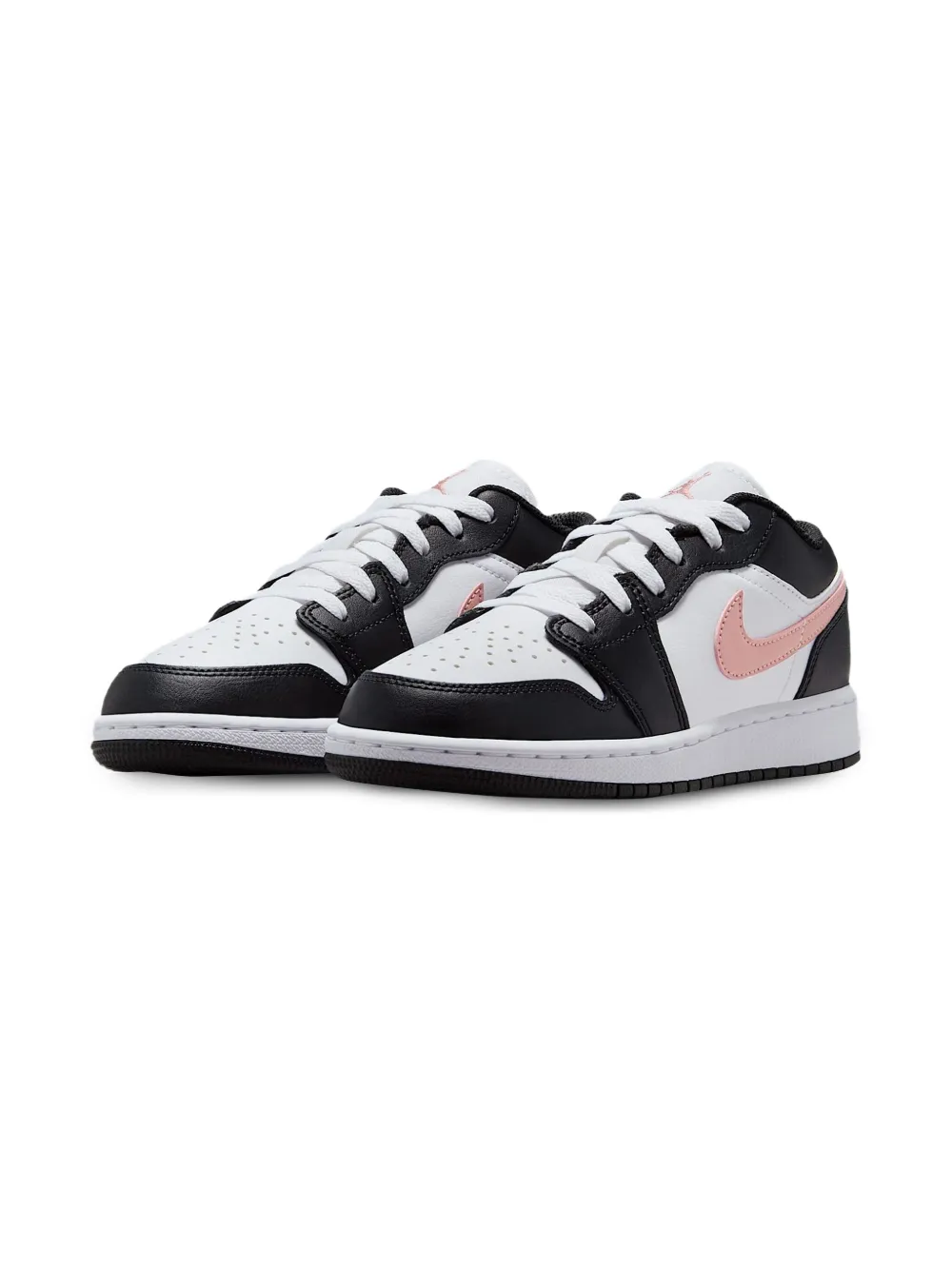 

Кроссовки Jordan 1 Low White/Black/Rust Pink Jordan Kids, черный