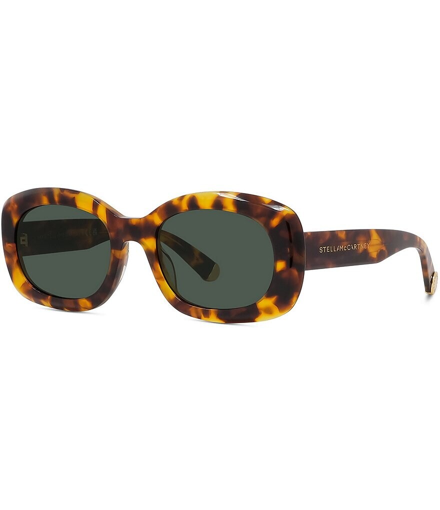 

Stella McCartney - Женские овальные солнцезащитные очки Stella 52 мм Fire Havana, коричневый