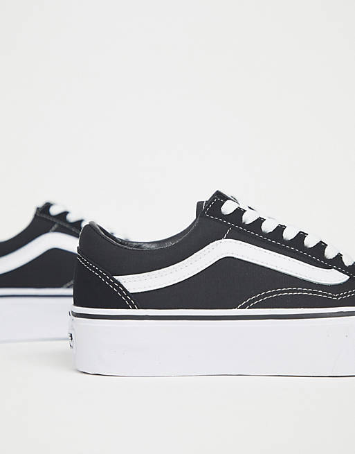 

Черные кроссовки на платформе Vans Old Skool, Черный, Черные кроссовки на платформе Vans Old Skool