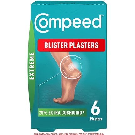 

Compeed Extreme Blister Plasters Foot Treatment 6 гидроколлоидных пластырей