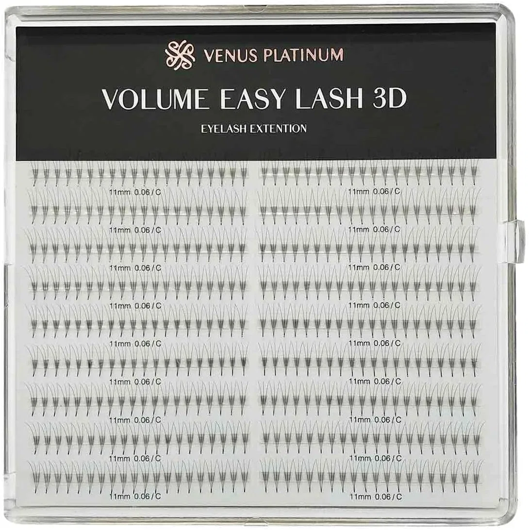 Ресницы VENUS PLATINUM Volume Easy Lash 3D C Curl 0.06 мм x 12 мм Kate Of Tokyo Foula Store