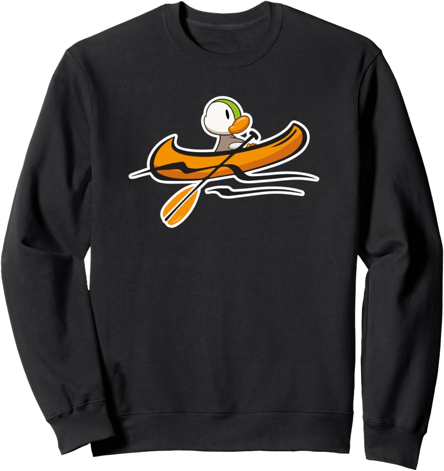 

Лодка-дракон, каноэ, байдарка, река, утка, гребля, толстовка Dragon Boat Canoe Duck, черный