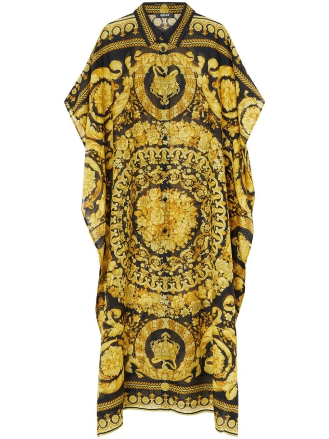 Versace платье-кавер в стиле барокко, черный