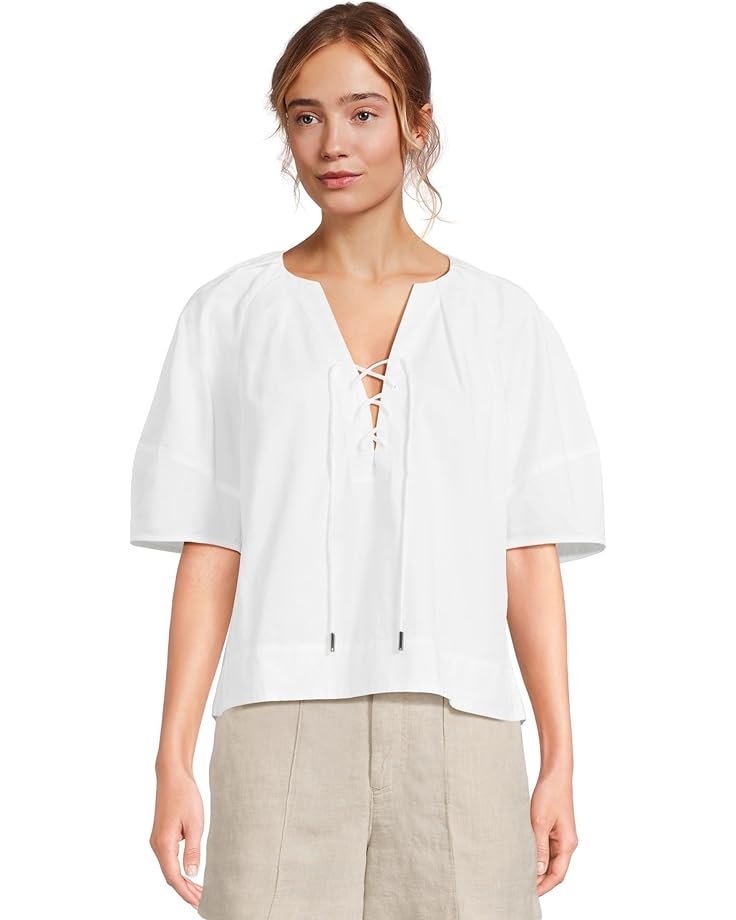 

Топ Madewell Jamie Top - Compact Cotton Sateen, цвет Watermelon