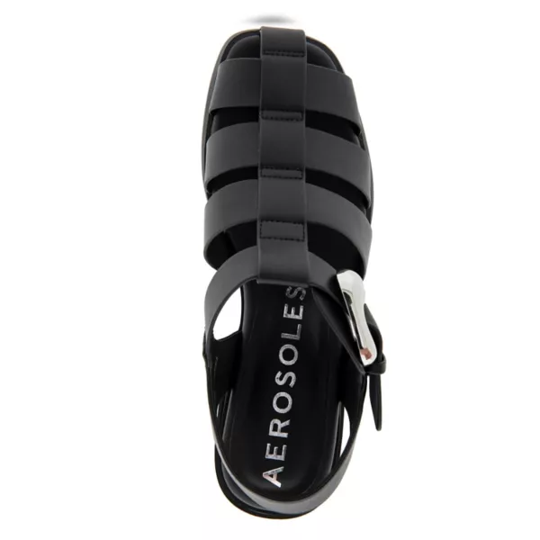Элегантные женские сандалии-рыбаки Aerosoles, цвет silver mirror metal — фото 3