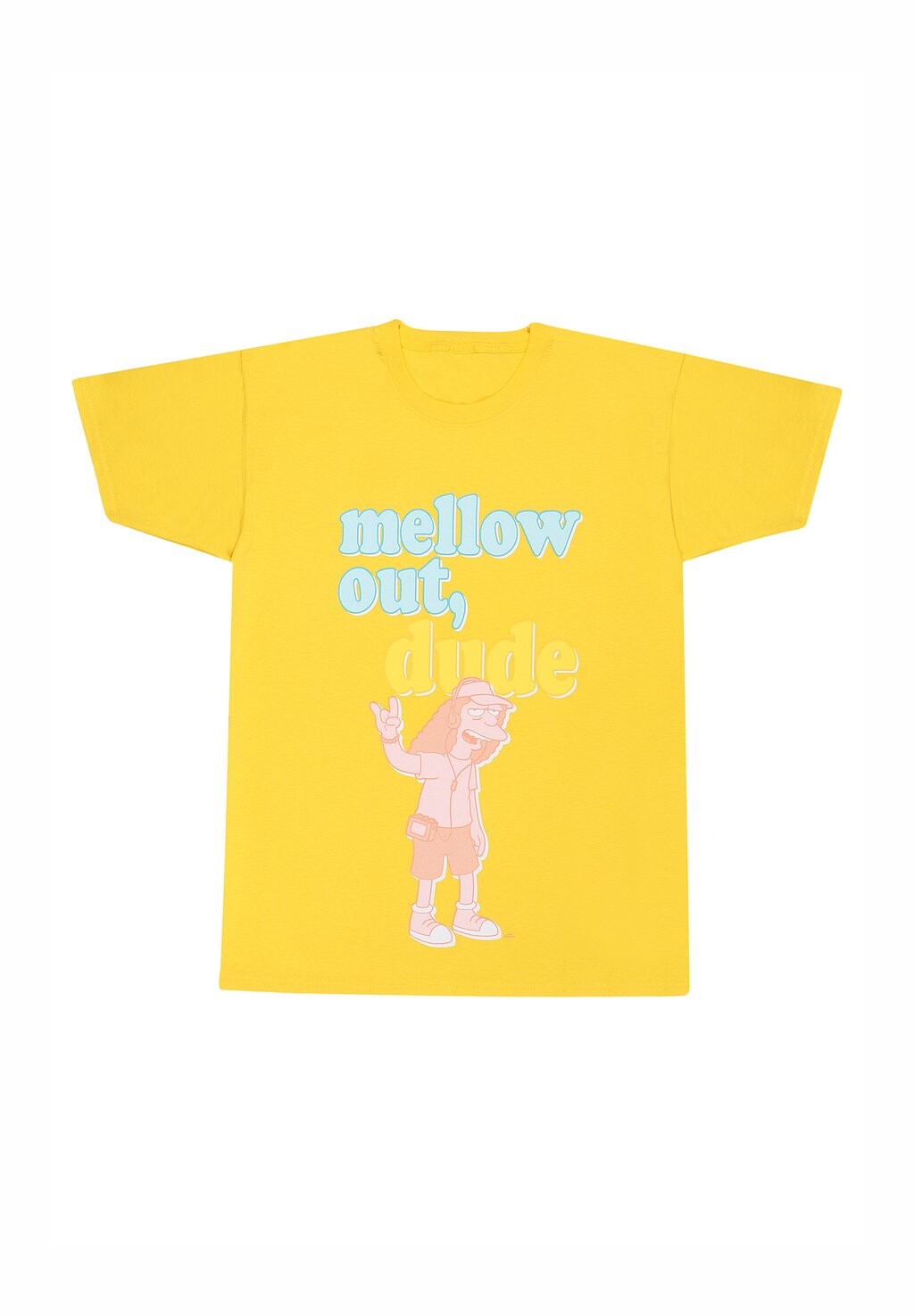 

Футболка с принтом SIMPSONS MELLOW OUT DUDE Henry Tiger, желтый