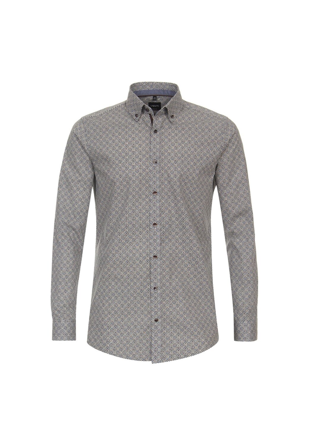 

Мужская деловая рубашка с принтом, облегающая боди Venti, цвет Hellbraun