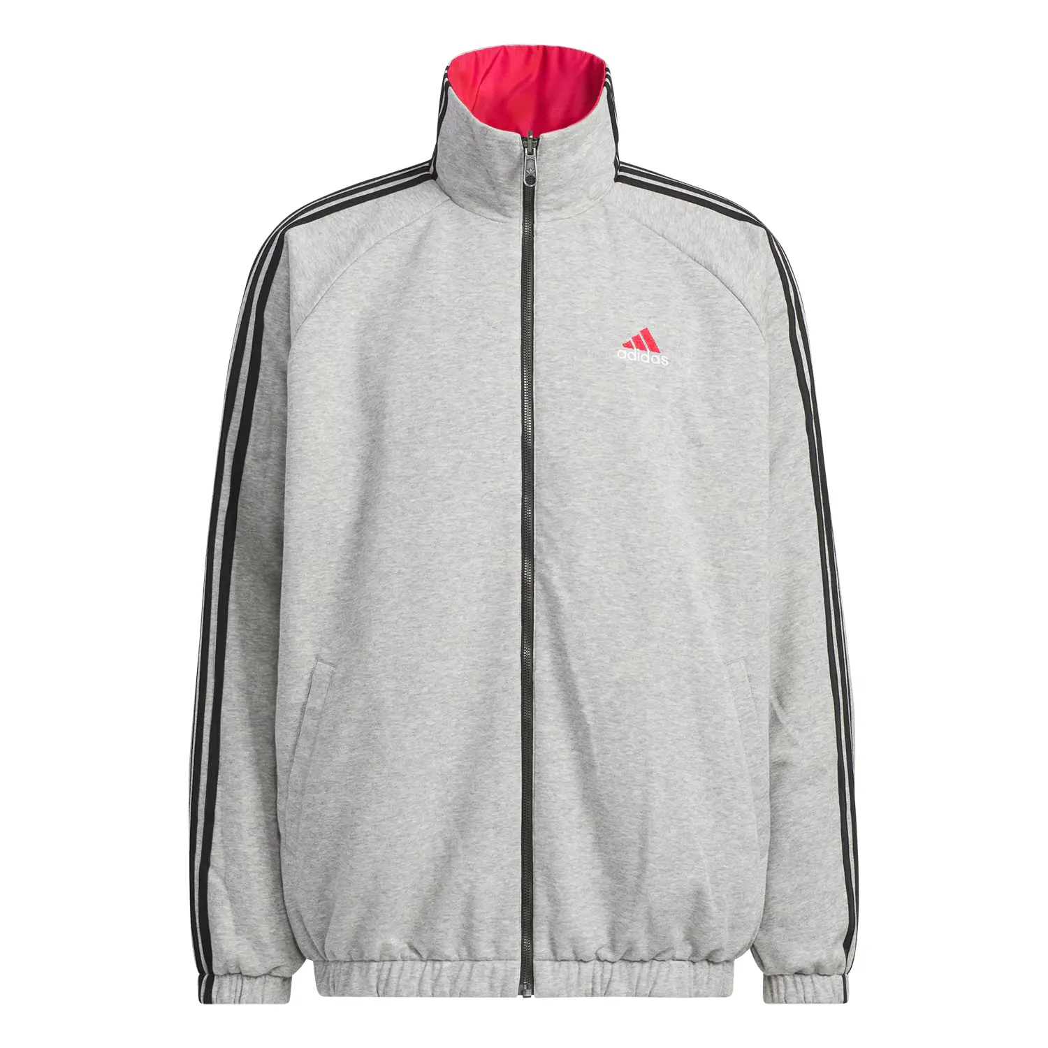 Пуховик snbn rev jacket 3 мужской Adidas, ярко-красный/фиолетовый/белый — фото 3