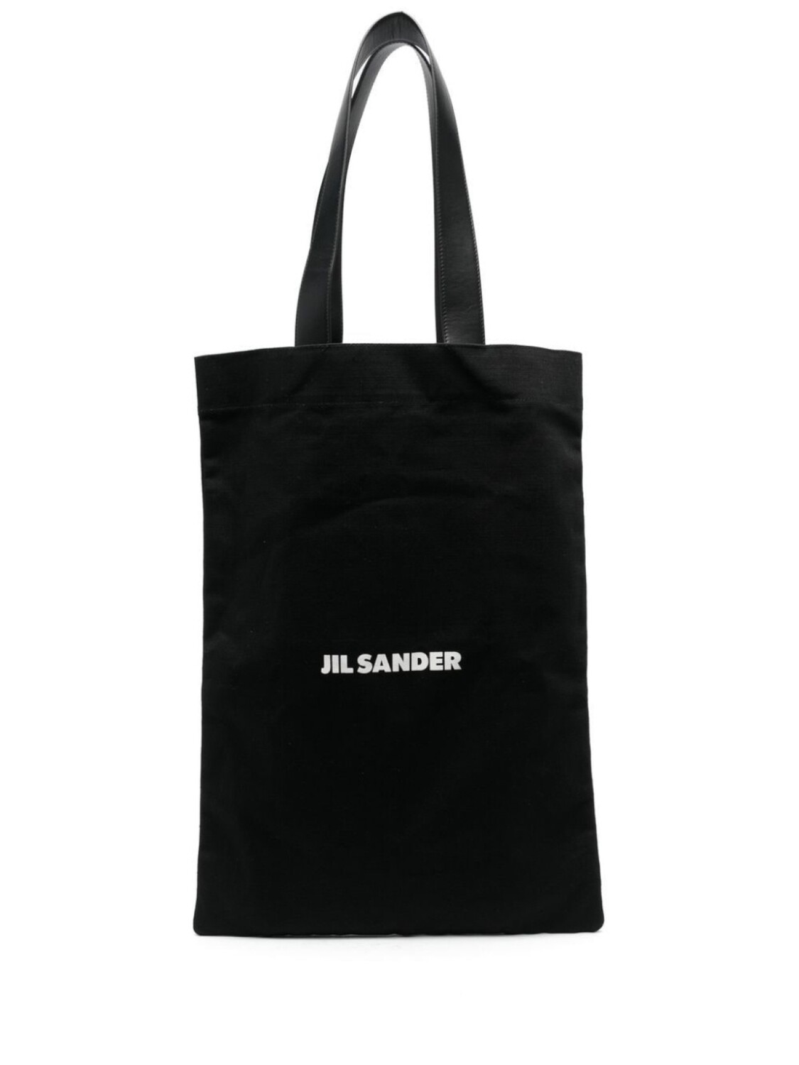 

Сумка шоппер Jil Sander комбинированная с логотипом, черный