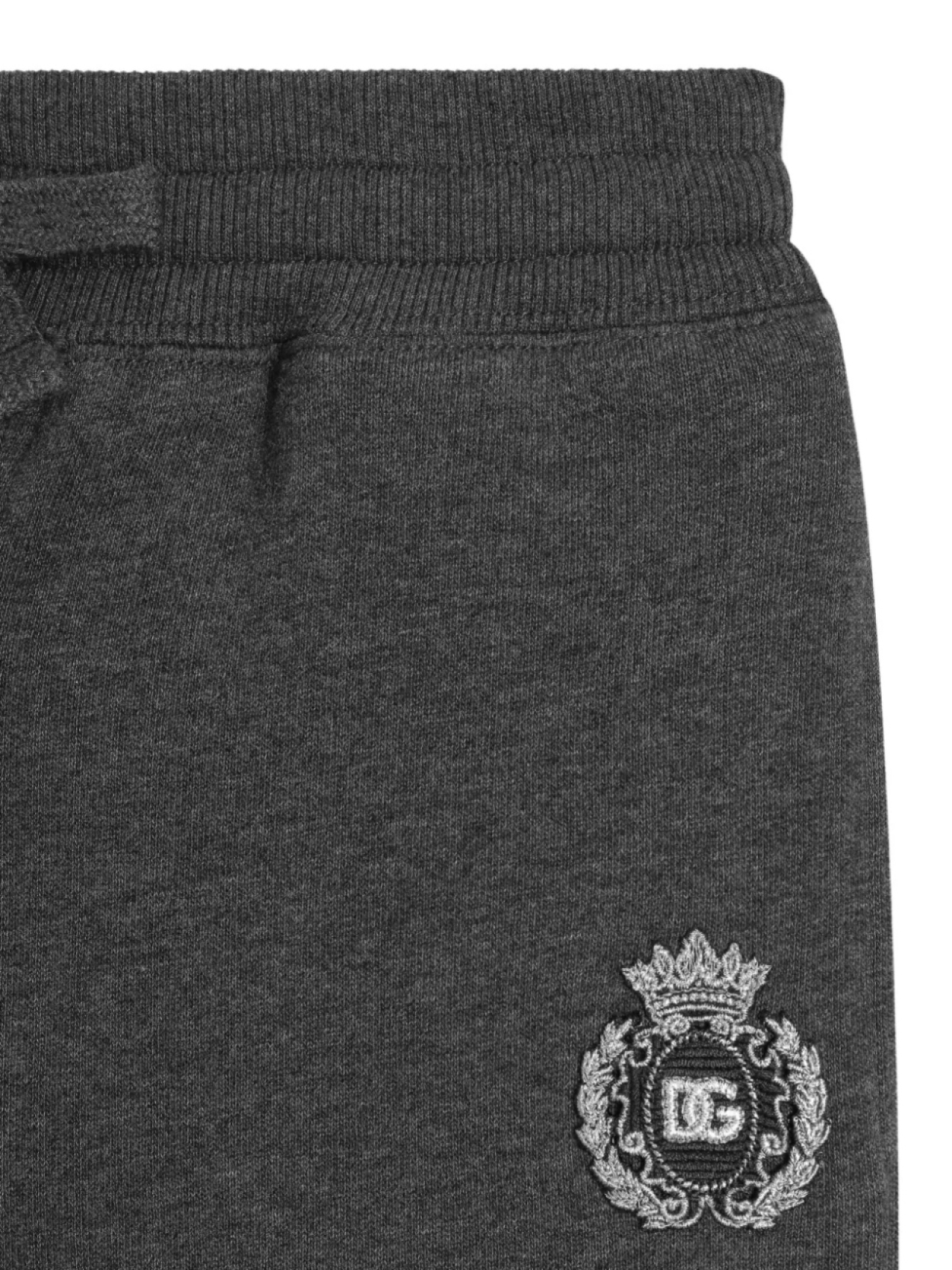 Dolce & Gabbana Kids спортивные брюки с эластичными манжетами, серый — фото 4