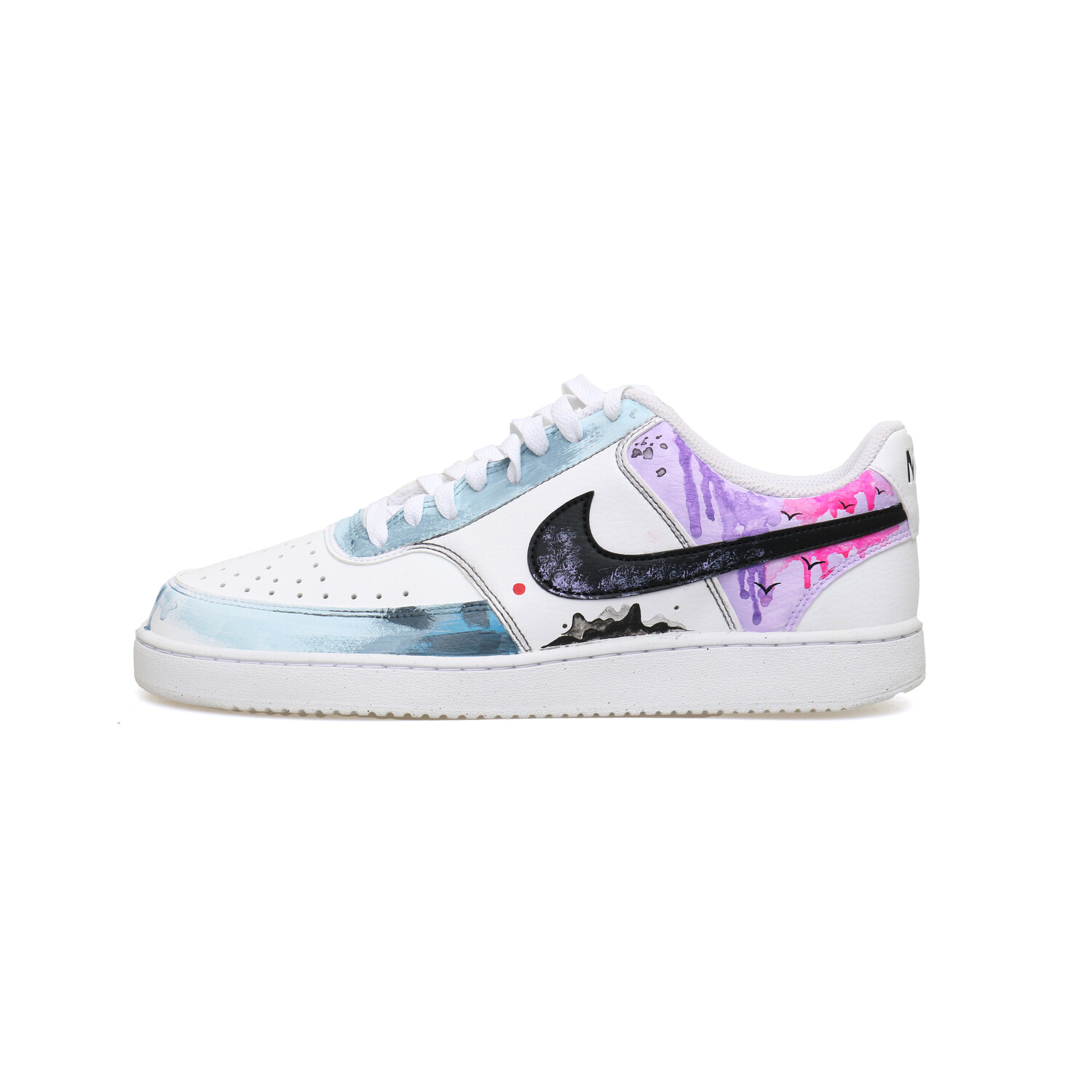 

Кроссовки для скейтборда Court Vision 1 мужские низкие фиолетовый/розовый/красный Nike