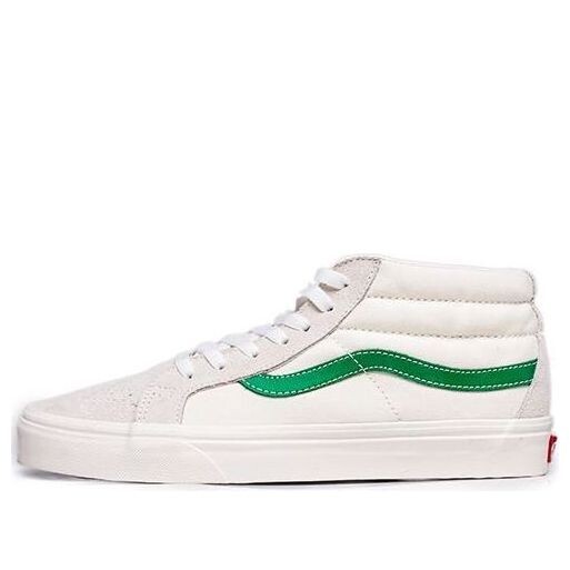 

Кроссовки sk8-mid white green Vans, белый