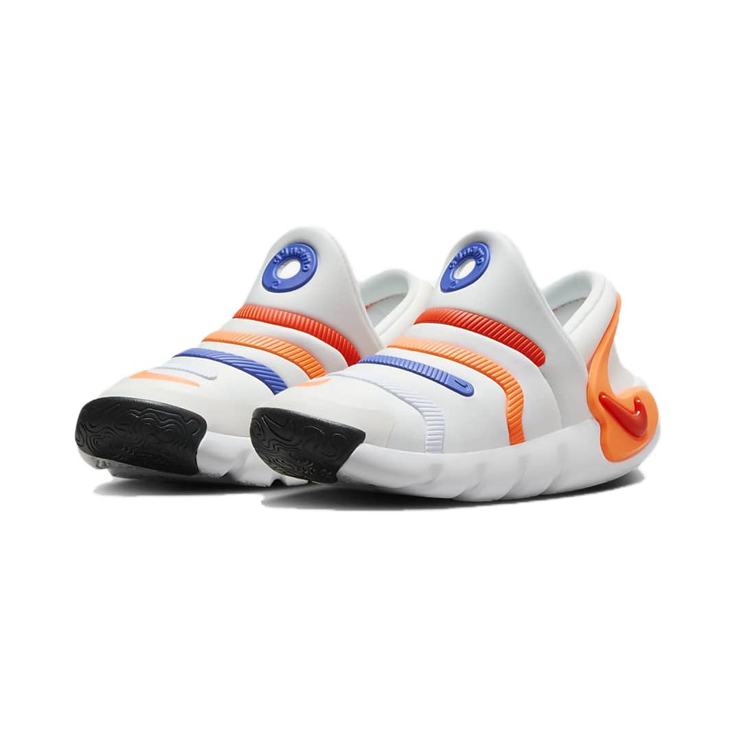 Nike Детские кроссовки Dynamo 2 EasyOn с нескользящей подошвой, белые, оранжевые, для детей от 3 до 7 лет — фото 3