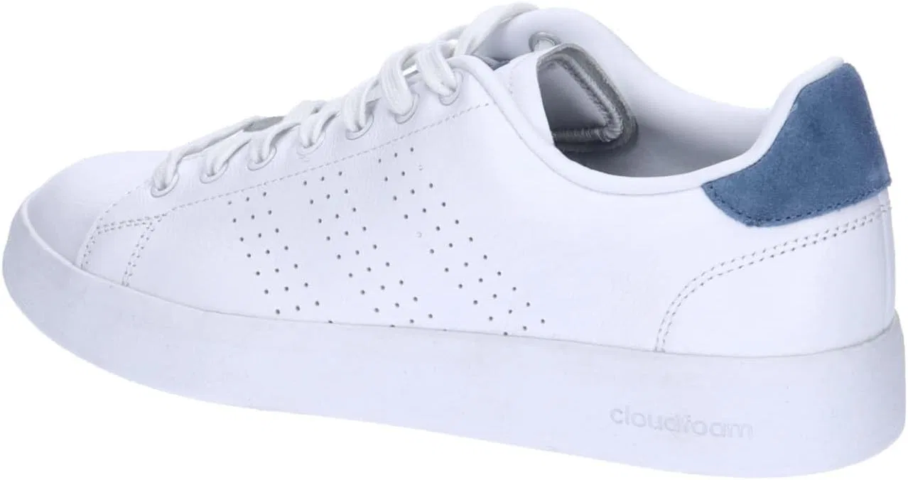 Мужские кожаные кроссовки Adidas Advantage Premium, Ftwr White Ftwr White Crew Blue — фото 3