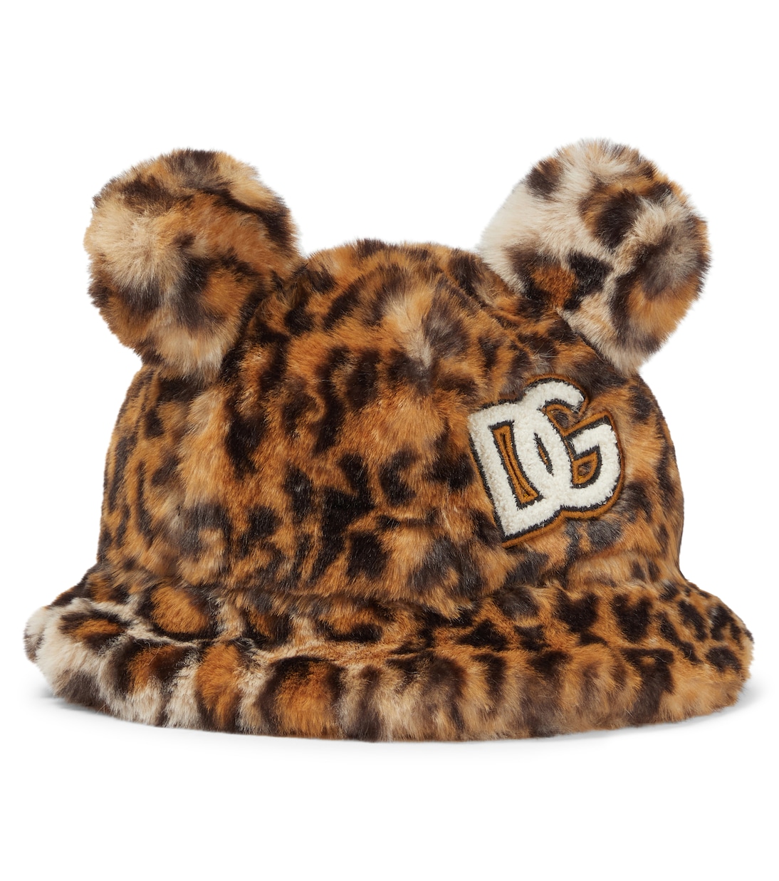 

Шапка из искусственного меха с леопардовым принтом Dolce&Gabbana Kids, Variante Abbinata