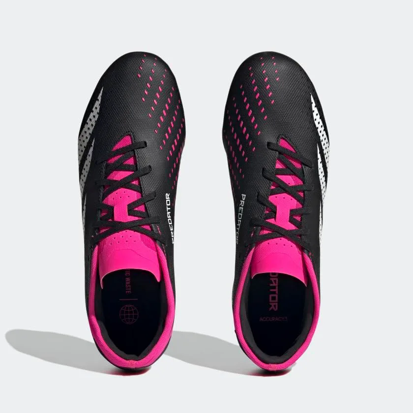 Футбольные бутсы Adidas Predator Accuracy.3 Low для твердого поля, черный/белый/розовый — фото 3