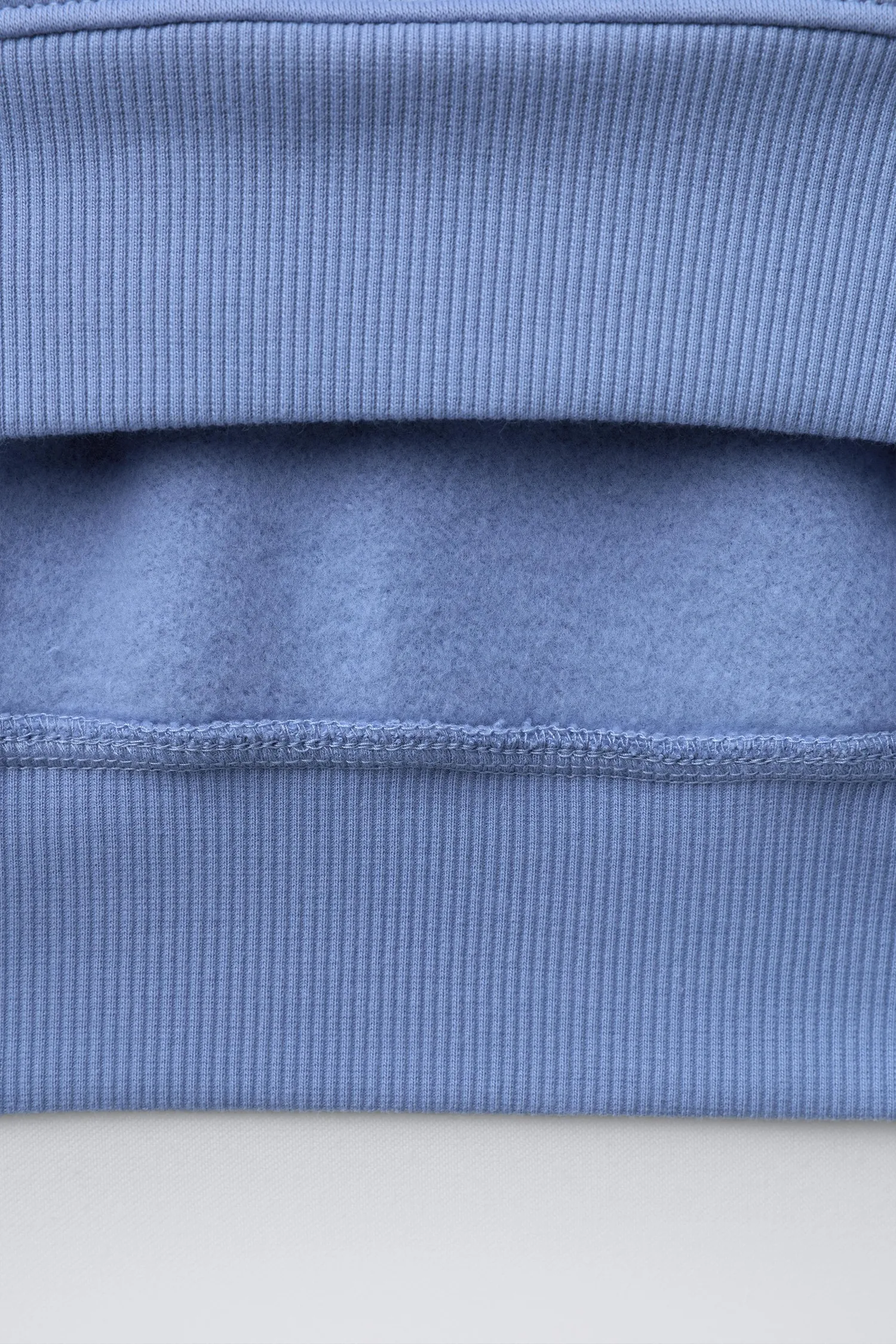 Спортивная толстовка с вышивкой Zara, светло-голубой — фото 4