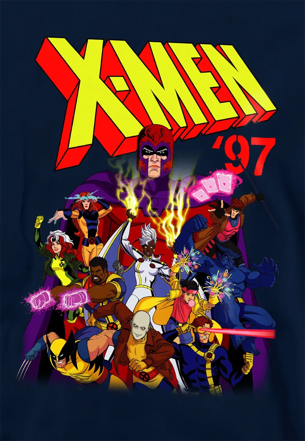Детский худи Marvel X-Men 97, темно-синий — фото 2