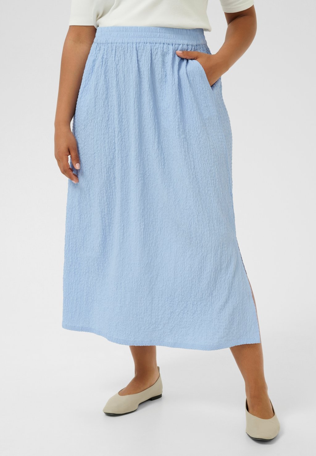 

Юбка макси KCMORINE Kaffe Curve, светло-голубой