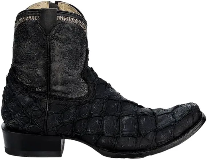 Мужские вестерн-бутсы Corral с вышивкой рыбы пираньи черные A4659 Corral Boots, черный — фото 2