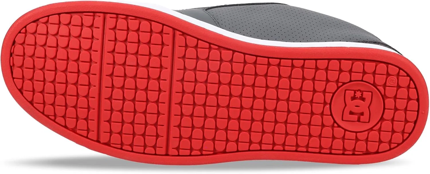 Кроссовки для скейтбординга DC Shoes Net, серые/черные/красные — фото 4