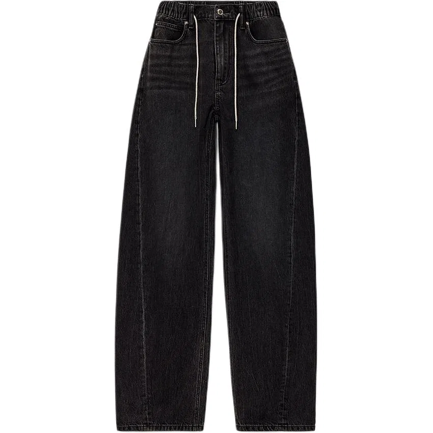 Джинсы женские SS26 Alexander Wang, Distressed Gray