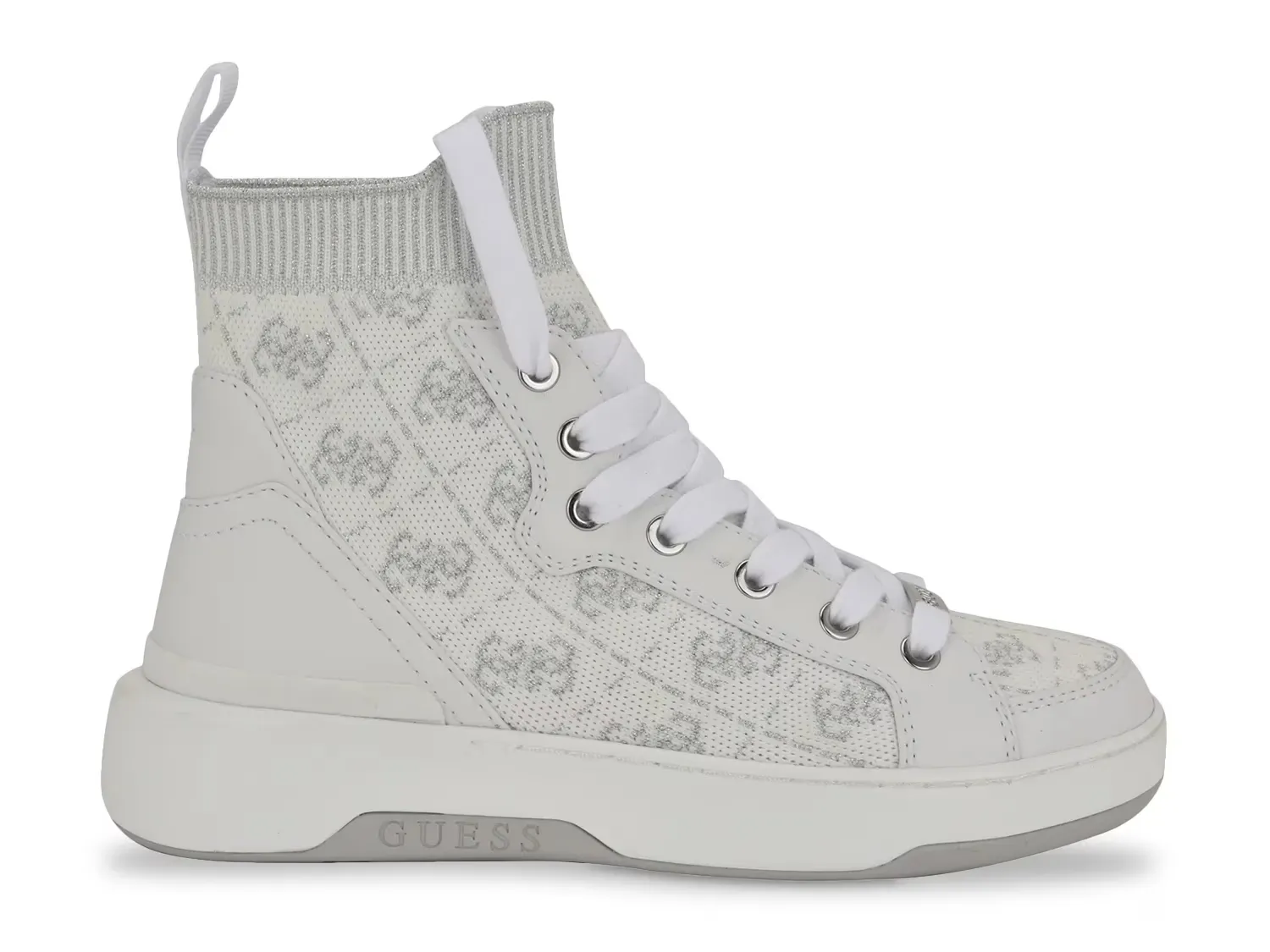 Мужские кроссовки High-Top - женские Guess, White — фото 3