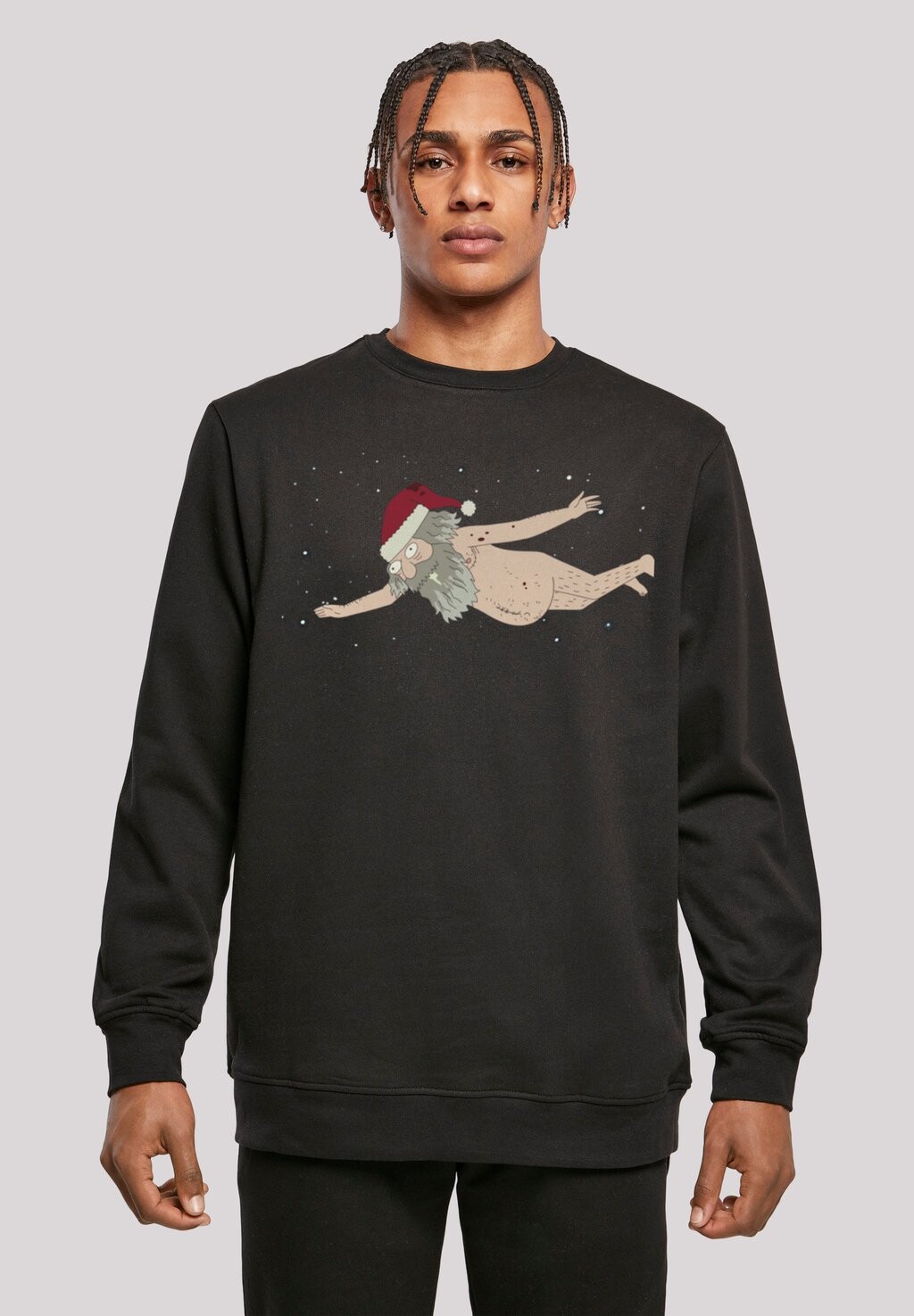 

Толстовка Rick Und Morty Dead Space Christmas Weihnachten F4NT4STIC, черный