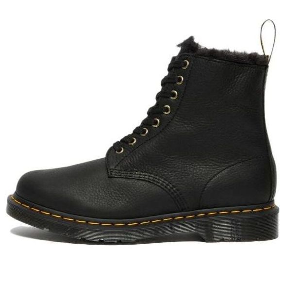 

Ботинки Dr. Martens 1460 Pascal Fur Lined Ankle High Top Retro Martin boots Unisex Black 25533001, черный