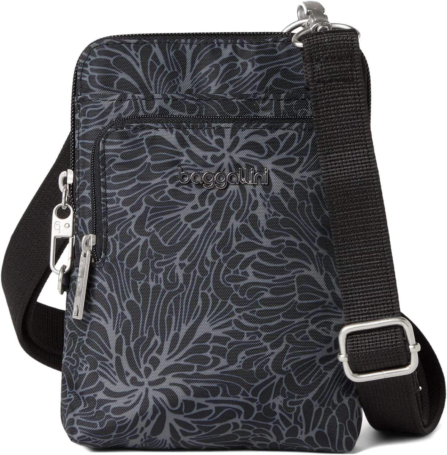 

Кроссбоди с защитой от кражи Baggallini, цвет Midnight Blossom Print