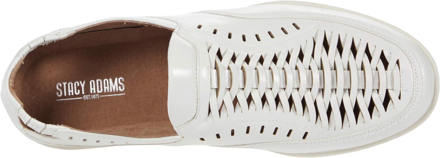 Лоферы Stacy Adams Ibiza Woven Slip-On Loafer, белый — фото 2