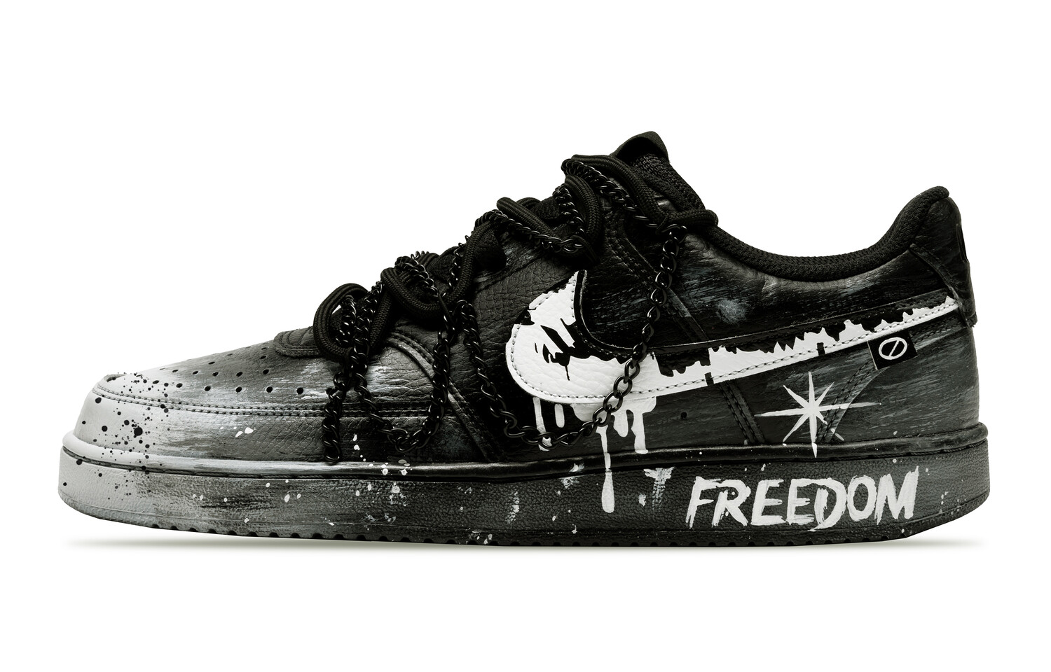 

Кроссовки для скейтбординга Court Vision Low Unisex Low-Top Black/White Nike