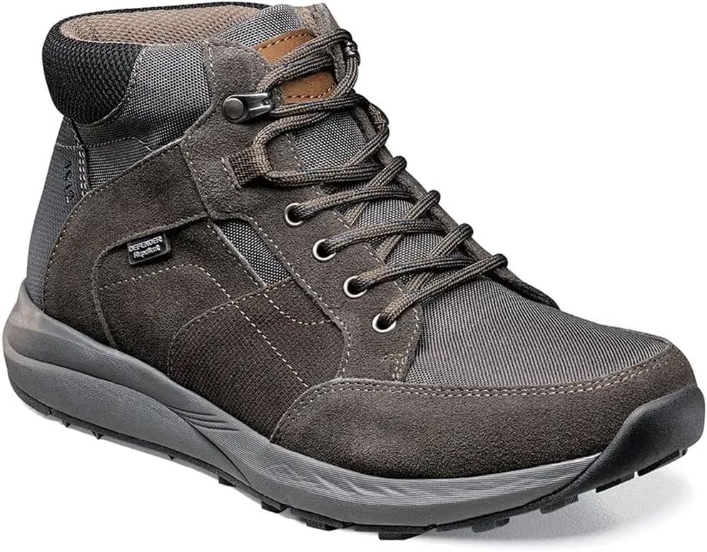 

Мужские ботинки Nunn Bush Excursion Lite с мягким носком-мокасином, кожаные туристические ботинки с защитой Scotchgard Defender, темно-серый