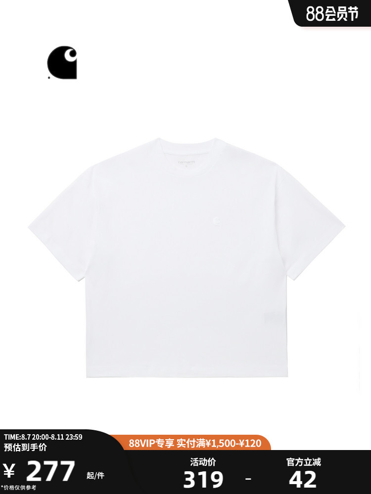 

Футболка женская Carhartt WIP с короткими рукавами, зеленый