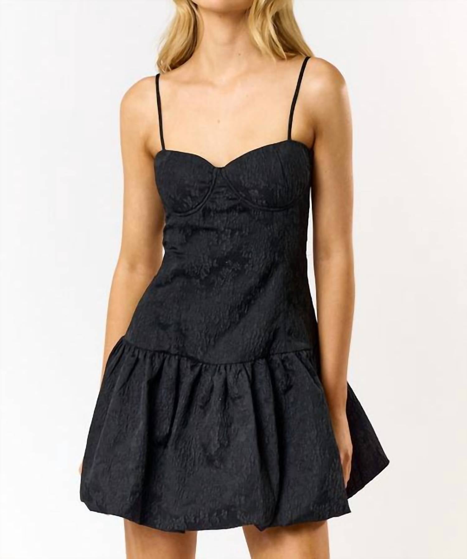 

Мини-платье Mia Bubble в черном цвете Blue Blush