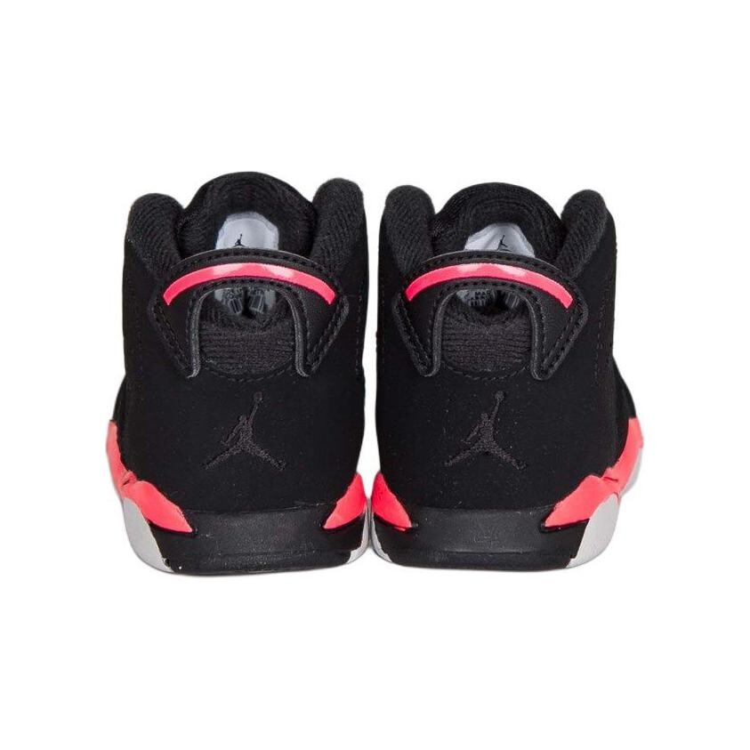 Кроссовки Air 6 Toddler TD Mid-top Black/Pink Jordan, черный/розовый — фото 4