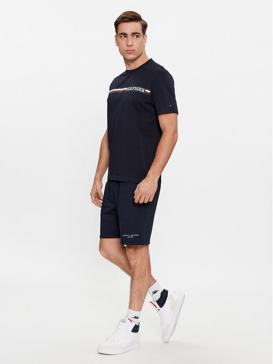 Спортивные шорты regular fit Logo MW0MW34201 Tommy Hilfiger, синий — фото 2