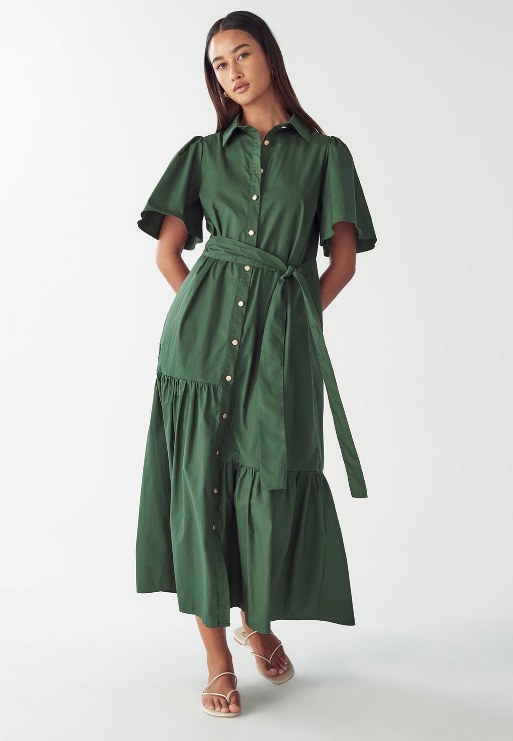 

Длинное платье BEA FRILLED WILLA, зеленый