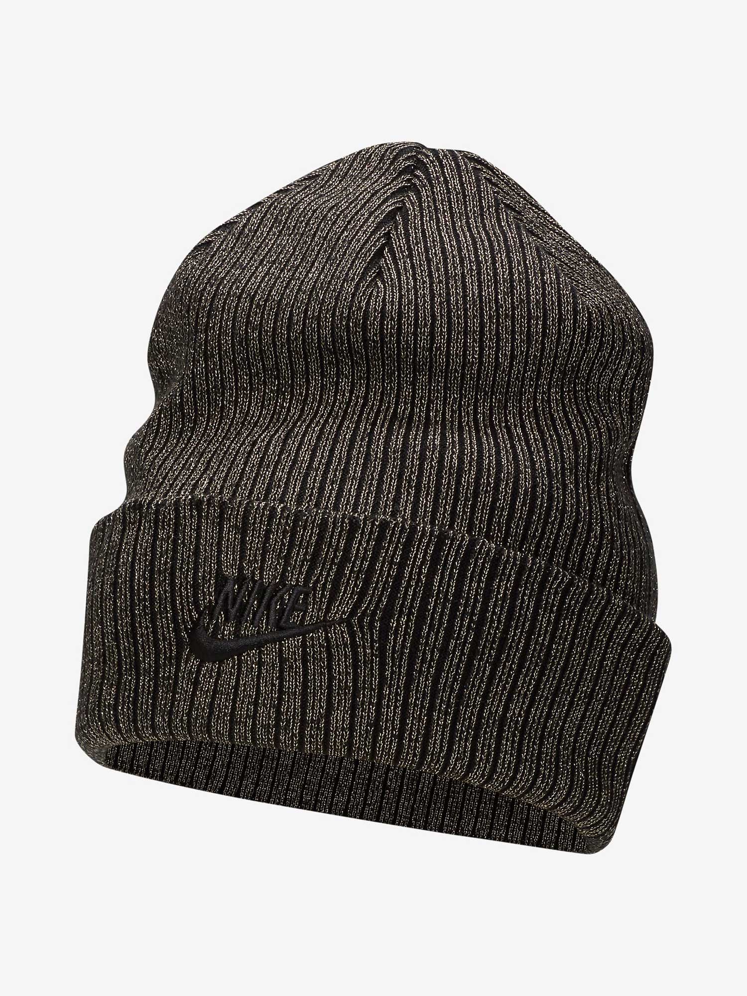 

Шапка Nike U NK PEAK BEANIE SC METALLIC L, черный