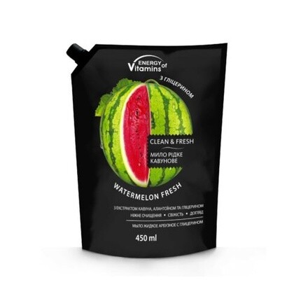 

Жидкое мыло «Арбуз свежесть», 450 мл, сменный блок, Energy Of Vitamins