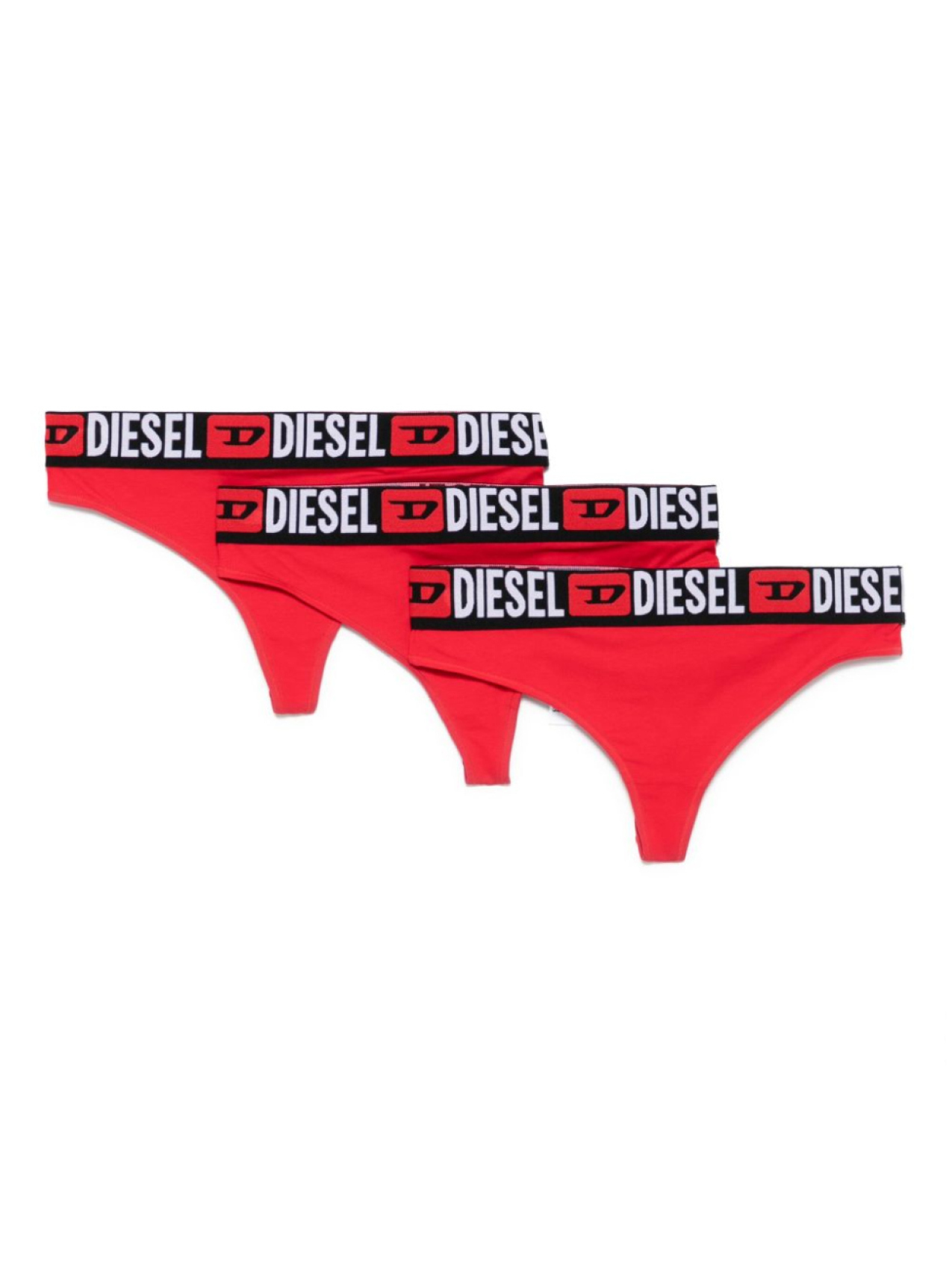 

Комплект Ufst-Stars из трех трусов-стрингов Diesel, красный