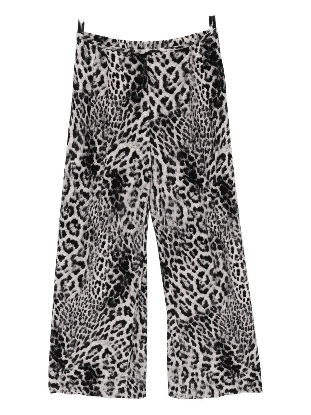 

Брюки с анималистичным принтом Norma Kamali, черный