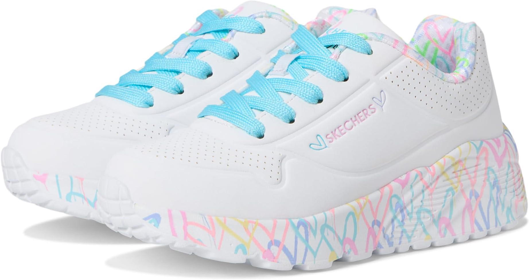 

Кроссовки SKECHERS KIDS Uno Lite - Lovely Luv 314976L, White/Pink/Turquoise