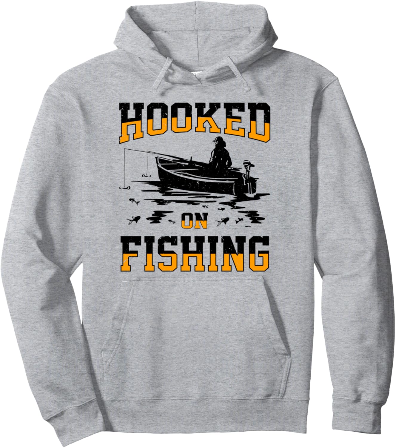 

Рыбак, ловец рыбы, рыболовная удочка, ночная рыбалка, худи Night Fishing Gear, серый