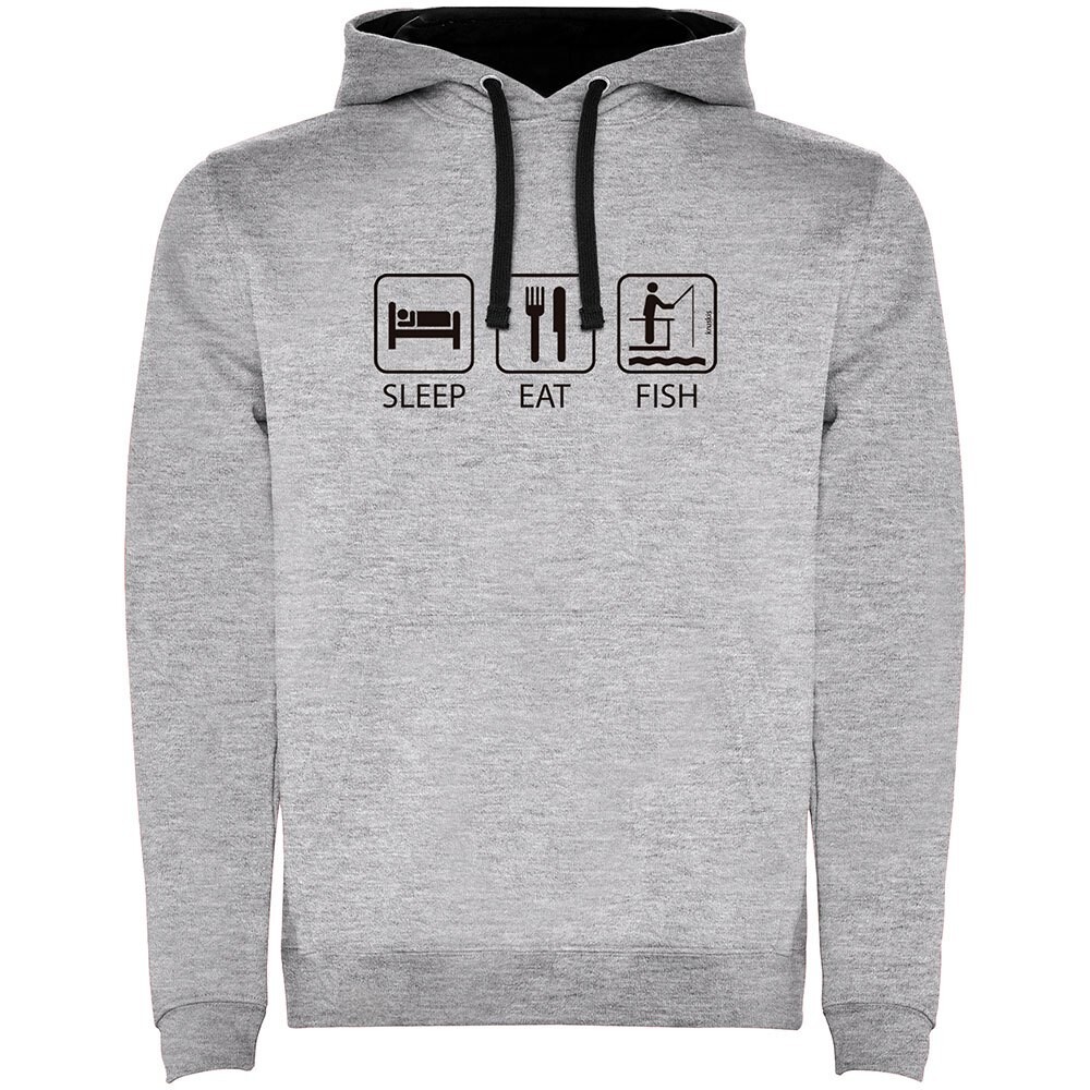 

Худи Kruskis Sleep Eat And Fish Two-Colour, серый