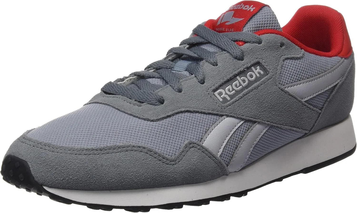 Мужские кроссовки Reebok Royal Ultra с низким вырезом, Grey Asteroid Dust Meteor Grey Cloud Grey Red White Black