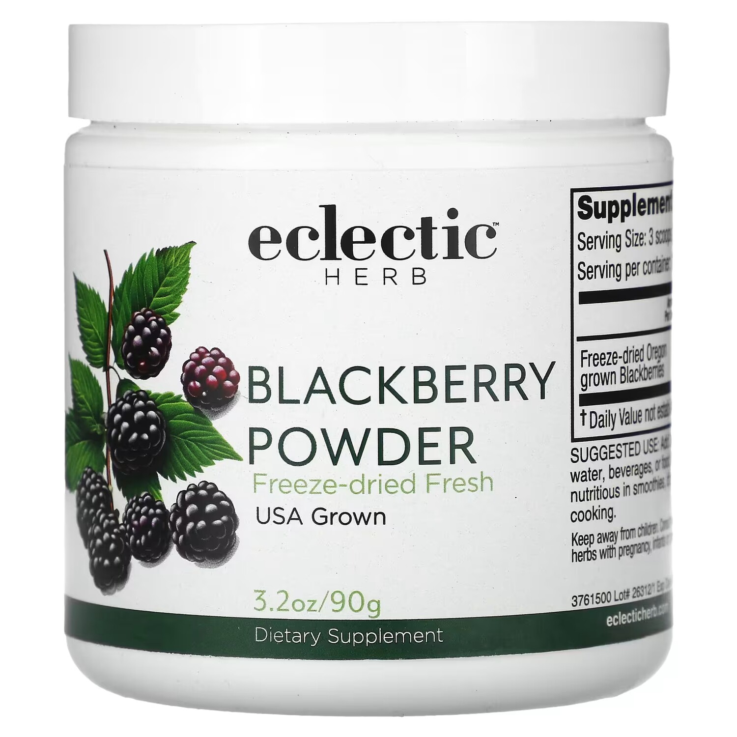 

Порошок ежевики Eclectic Institute, 90 г