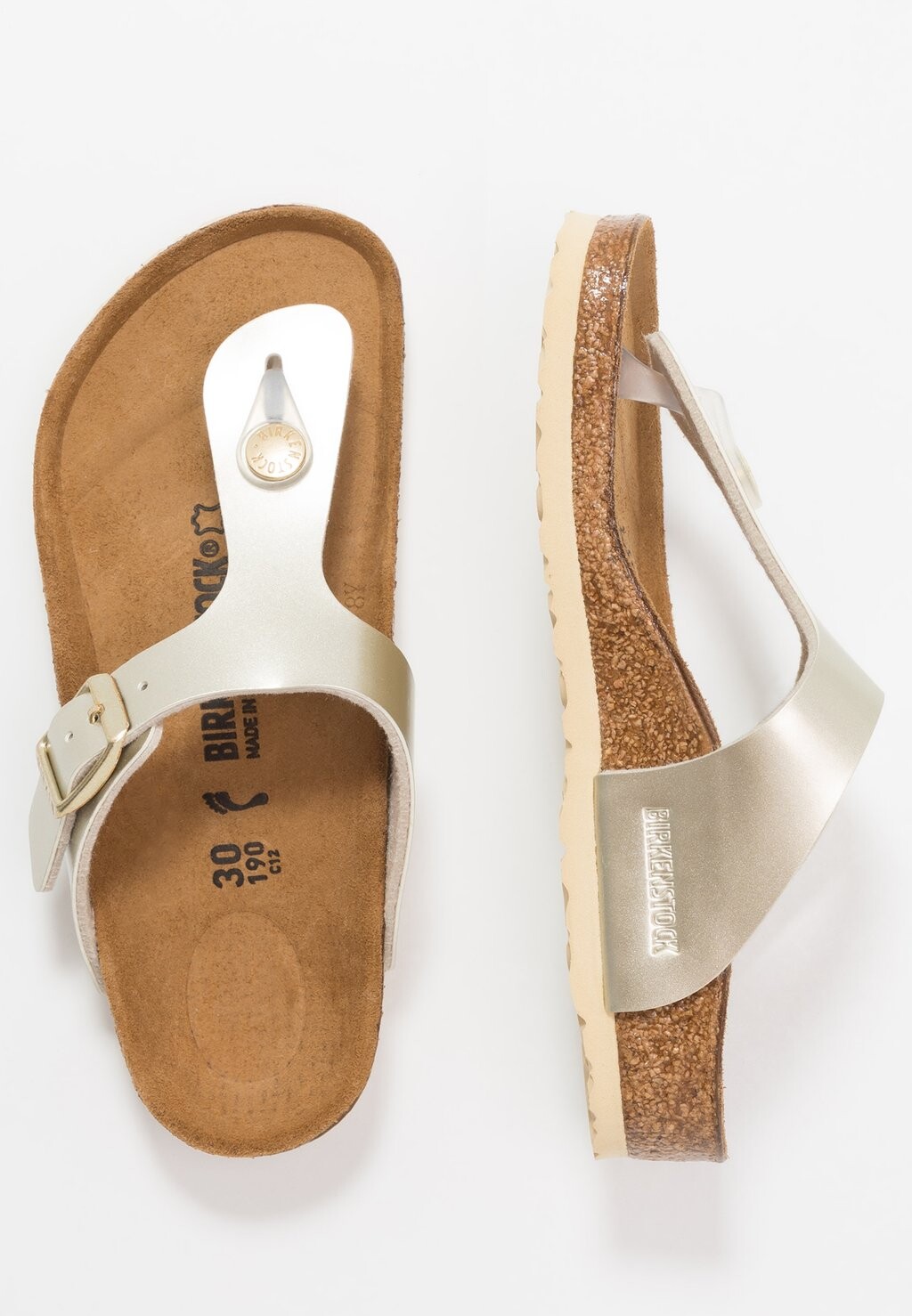 

Шлепанцы GIZEH Birkenstock, цвет electric metallic copper
